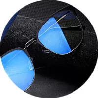 A Black Body EyeGlasses With Anti-Reflective Glass Black Background
