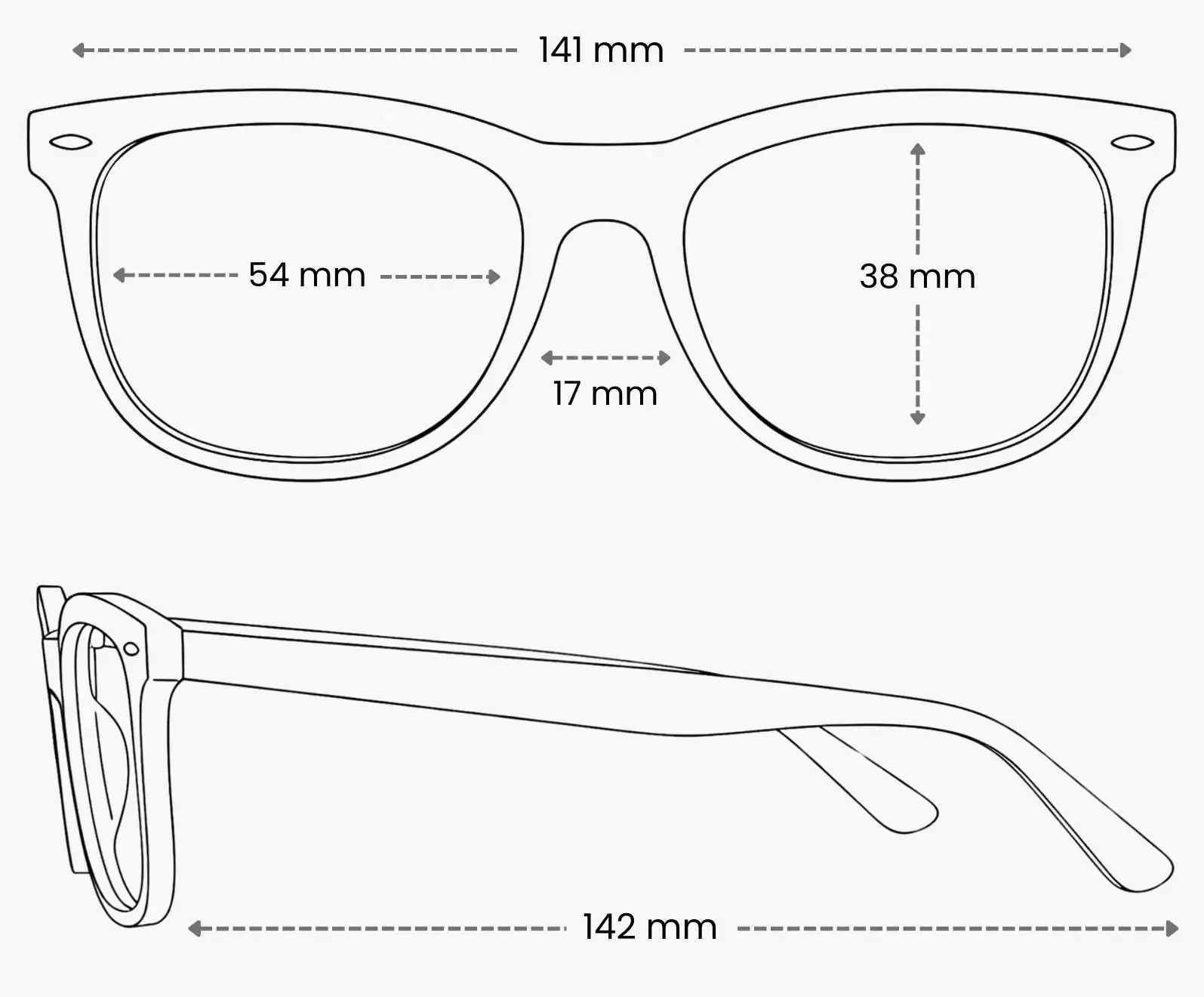 Frame measurement diagram